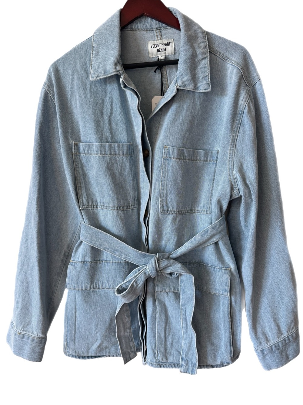 VELVET HEART DENIM NWT Shacket Jacket Shirt Barn Coat Sz XL